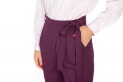 Wrapped wool trousers | TAM ARA