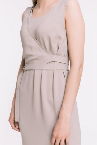 Dress with front fold | TAM ARA