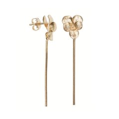 Earrings VIOLETS with chain | HANUŠ LAMR