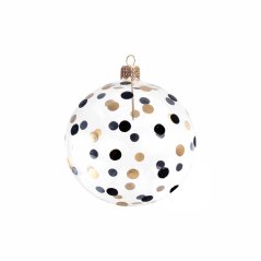 Christmas ornament BALL polka dots