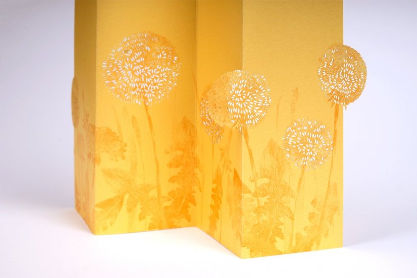Greeting card DANDELIONS | PORIGAMI