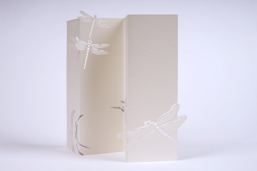 Greeting card DRAGONFLY | PORIGAMI