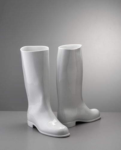 Vase Waterproof WHITE LEFT | QUBUS