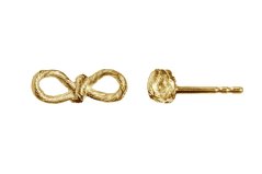 Earrings TWI-EAR-S-09-GLD small bow | HANA POLÍVKOVÁ