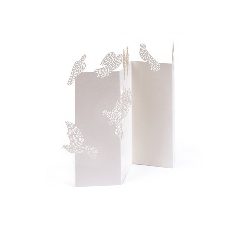 Papírové přání HOLUBICE | PORIGAMI