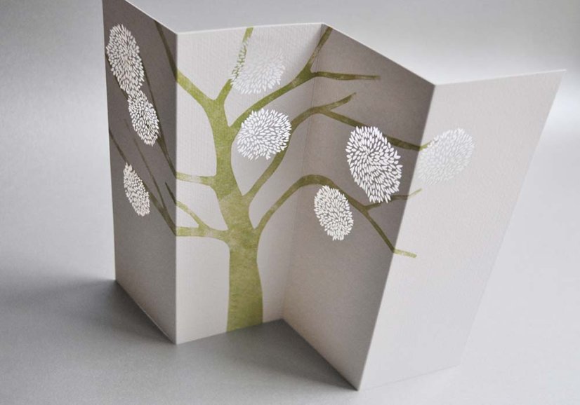Greeting card MISTLETOE | PORIGAMI