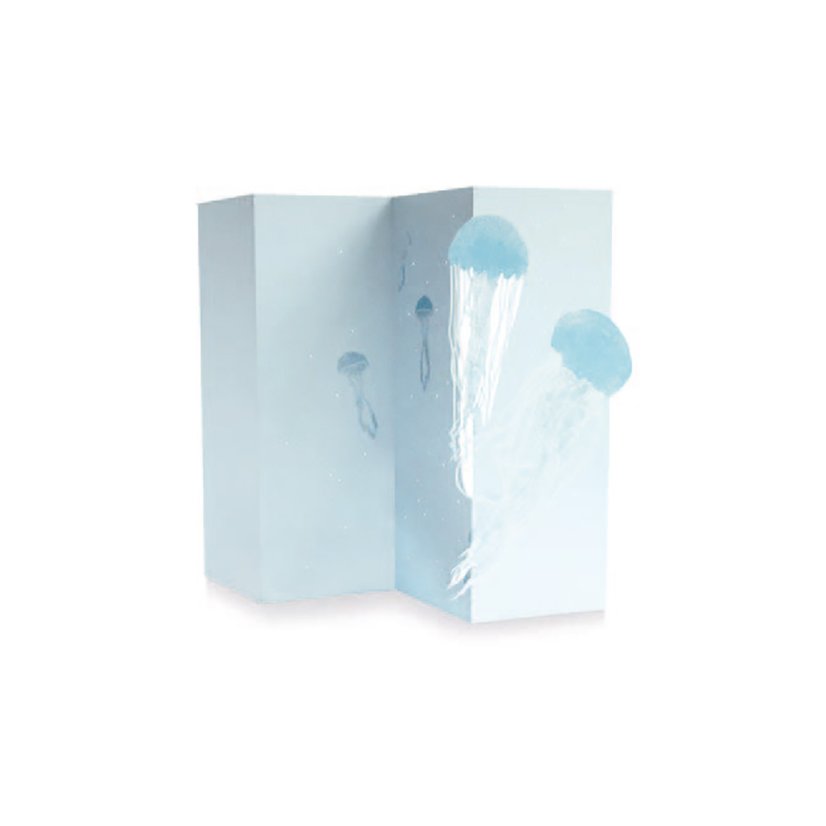 Greeting card JELLYFISH | PORIGAMI