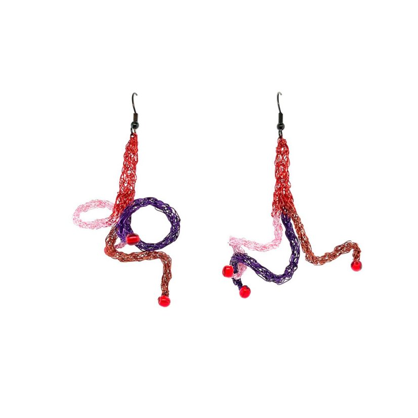Earrings colored with STRIPS | BLANKA ŠPERKOVÁ