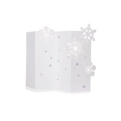 Greeting card SNOWFLAKES | PORIGAMI