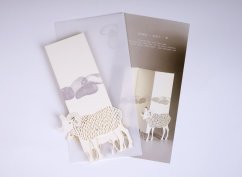 Greeting card SHEEP | PORIGAMI