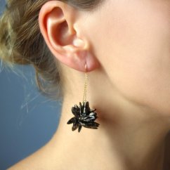 Náušnice CHERRY skleněné perle malé | RENATA BACHMANN