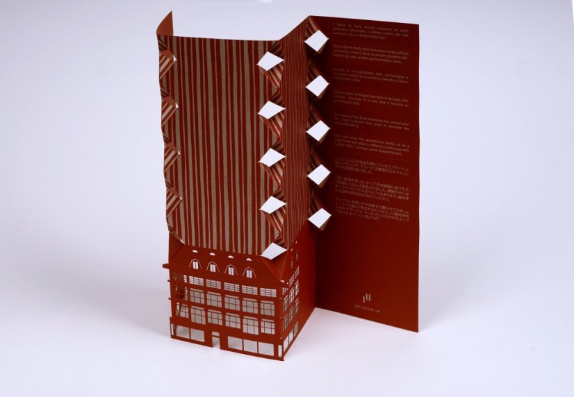 Greeting card | PRAGUE CUBISM | PORIGAMI