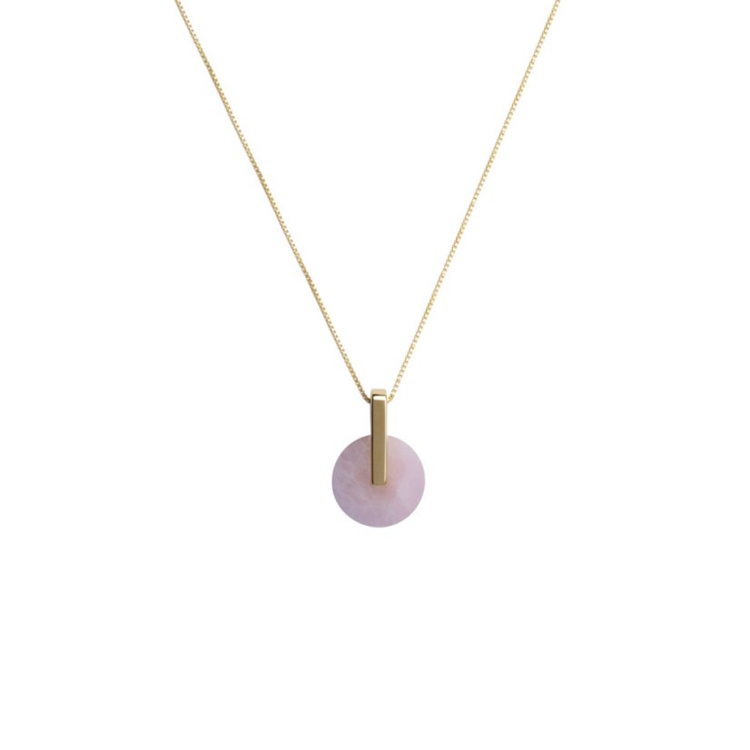 Necklace Adamantine ROSE QUARTZ | METAFORMI