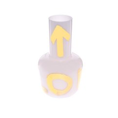 Vase UNNAMED with GOLDEN TOUCH / white | QUBUS