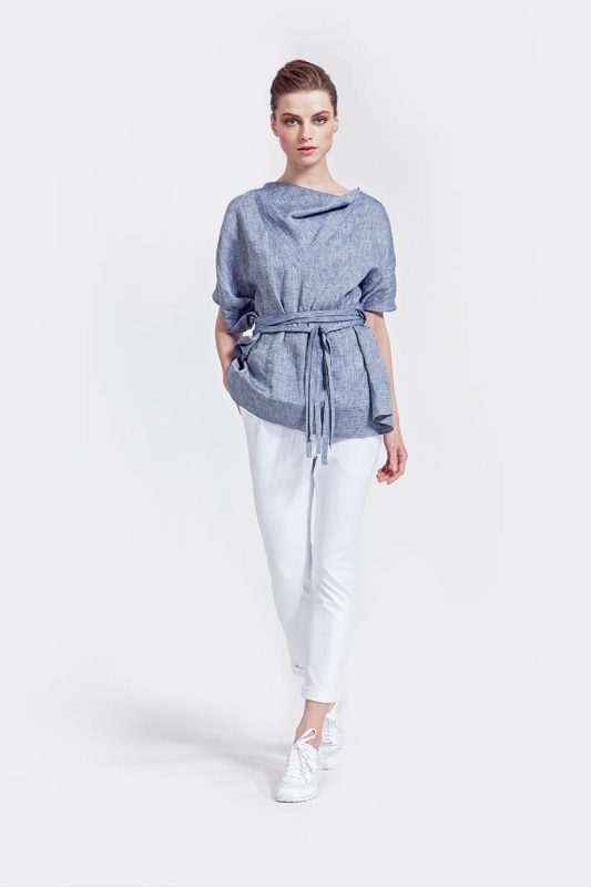 Linen tunic with uni strap | IMRECZEOVÁ