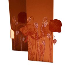 Greeting card POPPIES | PORIGAMI