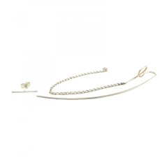 Náušnice SIGNATURE COLLECTION dlouhé asymetrické s řetízkem | ANINA JEWELLERY