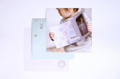 Baby greeting card TOY CAR pink | PORIGAMI