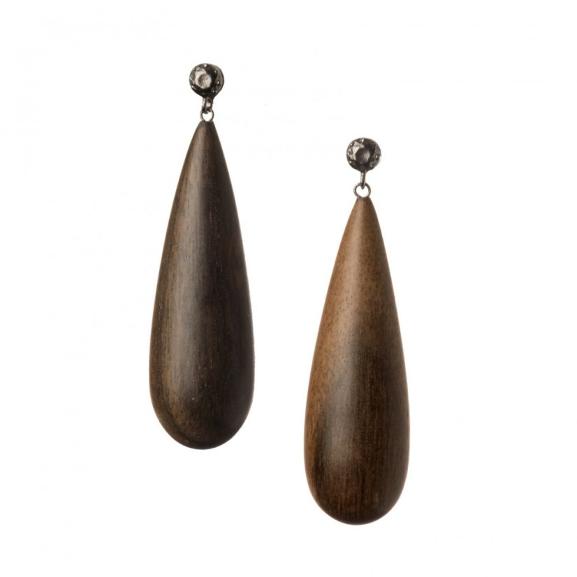 Náušnice VERMEER EBONY black | NASTASSIA ALEINIKAVA