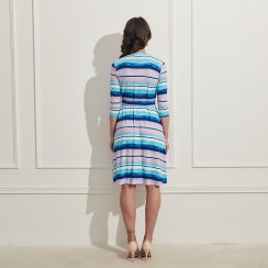 Stripe wrap dress | ZUZANA VESELÁ