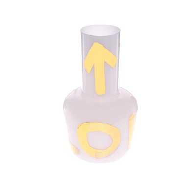 Vase UNNAMED with GOLDEN TOUCH / white | QUBUS