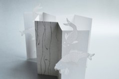 Greeting card CARP | PORIGAMI