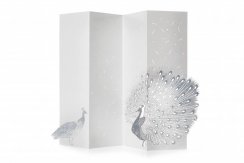 Greeting card WHITE PEACOCK | PORIGAMI
