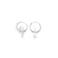 Náušnice NACRE M HOOPS | KARLA JEWELRY STUDIO