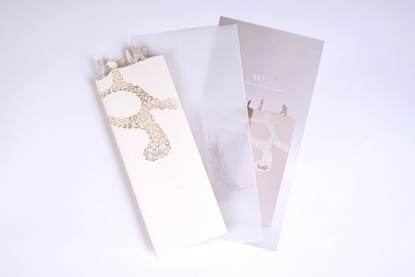 Papírové přání KRYSA | PORIGAMI