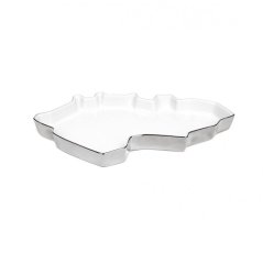 Tác Republic Tray SILVER AND WHITE | QUBUS