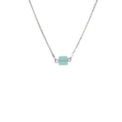 Náhrdelník CUBE AQUAMARINE | METAFORMI