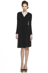 Wrap dress black | ZUZANA VESELÁ