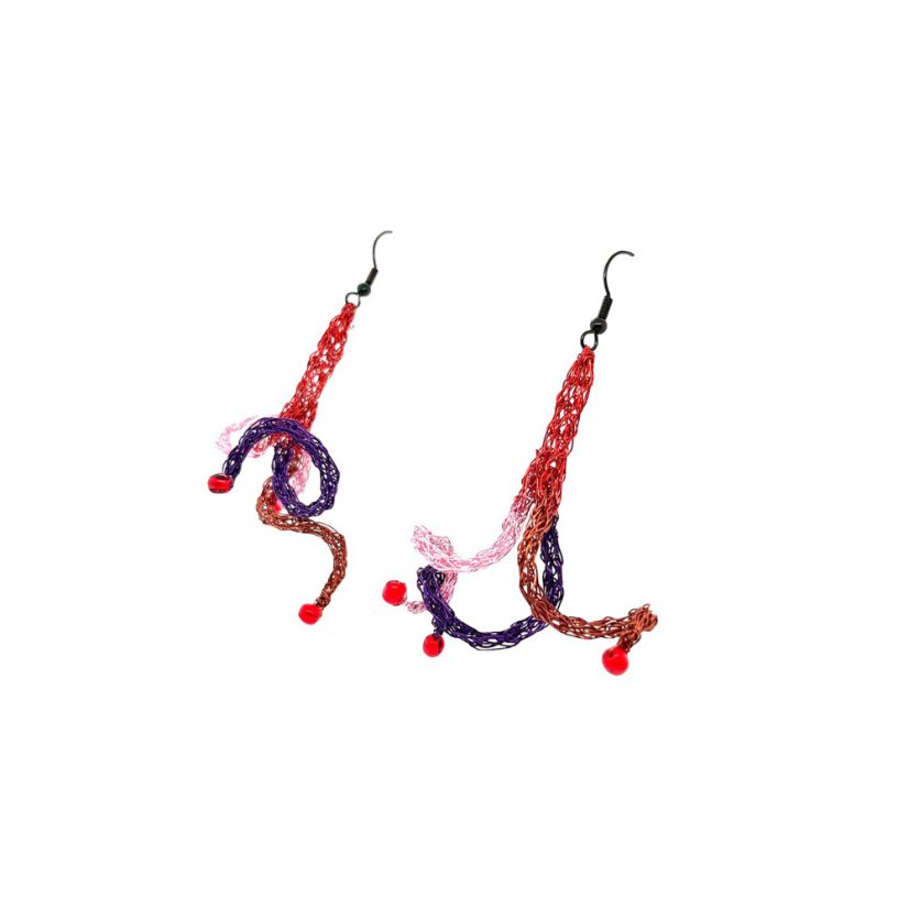 Earrings colored with STRIPS | BLANKA ŠPERKOVÁ
