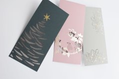 Papírové přání STROM SE ZLATOU HVĚZDOU| PORIGAMI