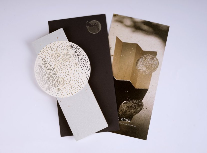 Greeting card FOOL MOON | PORIGAMI