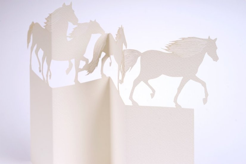 Greeting card HORSE | PORIGAMI