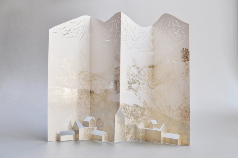 Greeting card MOUNTAINS | PORIGAMI