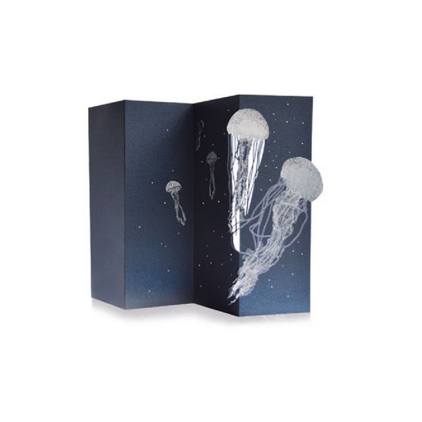 Greeting card JELLYFISH | PORIGAMI