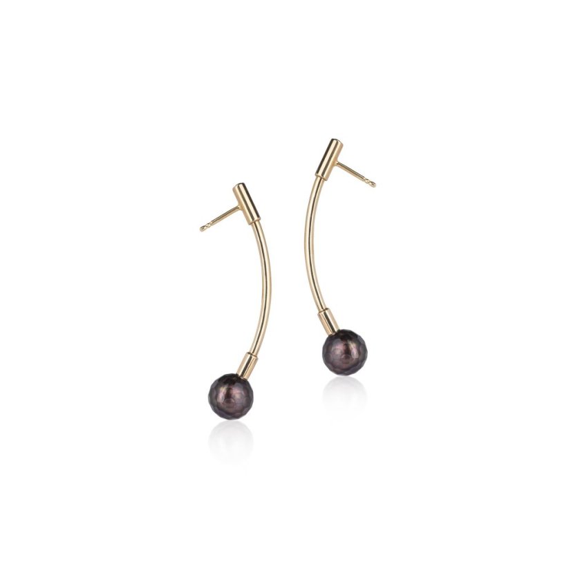 Náušnice ÉCLAT NOIR dlouhé | KATEŘINA REICH