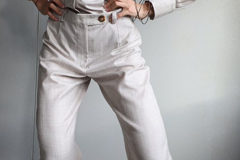 dámské bílé kalhoty